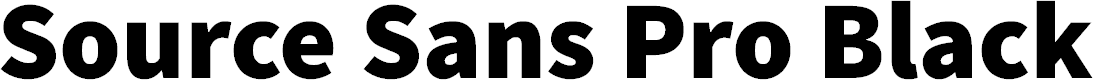 Preview image for Source Sans Pro Black