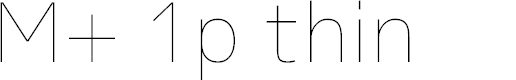 Preview image for M+ 1p thin