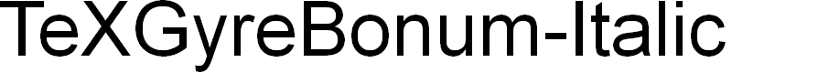 Preview image for TeXGyreBonum-Italic