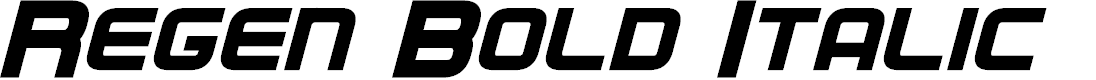 Preview image for Regen Bold Italic
