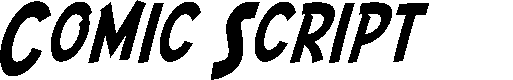 Preview image for SF Comic Script Condensed