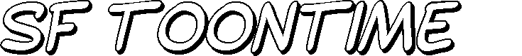 Preview image for SF Toontime Shaded Italic
