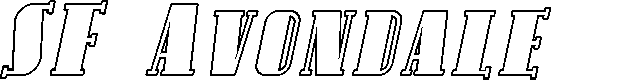 Preview image for SF Avondale SC Outline Italic