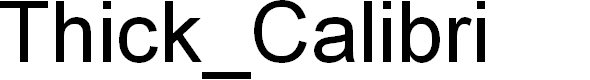 Preview image for Thick_Calibri
