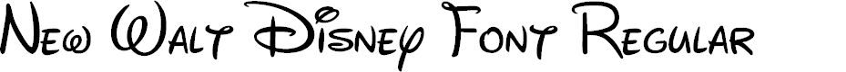 Preview image for New Walt Disney Font Regular