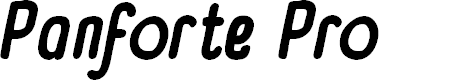 Preview image for Panforte Pro Bold Italic