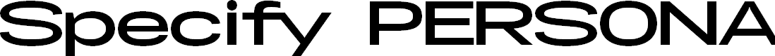 Preview image for Specify PERSONAL Extraexpanded Bold