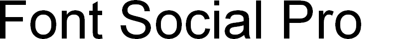 Preview image for Font Social Pro