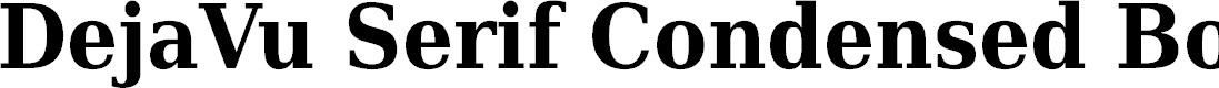 Preview image for DejaVu Serif Condensed Bold