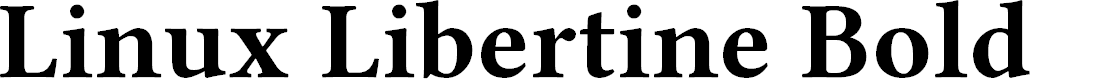 Preview image for Linux Libertine Bold