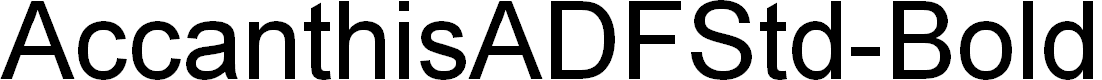 Preview image for AccanthisADFStd-Bold