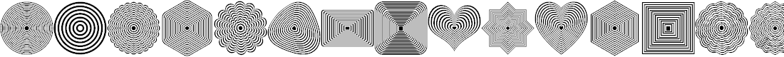 Preview image for font shapes beautiful