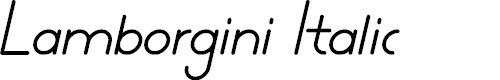 Preview image for Lamborgini Italic