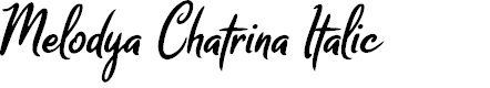Preview image for Melodya Chatrina Italic