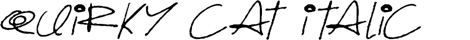 Preview image for Quirky Cat Italic