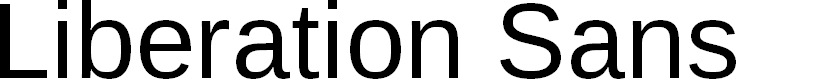 Preview image for Liberation Sans