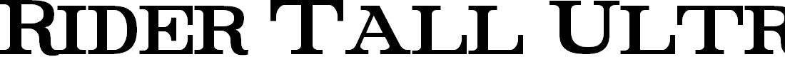 Preview image for Rider Tall Ultra-condensed Bold
