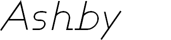 Preview image for Ashby Light Italic
