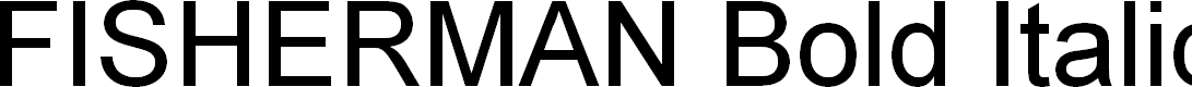 Preview image for FISHERMAN Bold Italic
