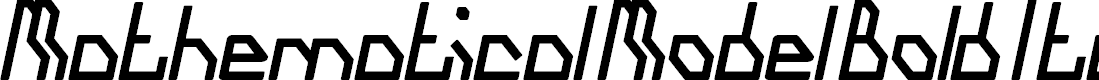 Preview image for Mathematical Model Bold Italic