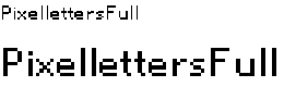 Preview image for PixellettersFull Font