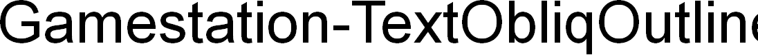 Preview image for Gamestation-TextObliqOutline