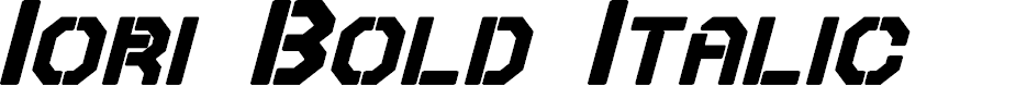 Preview image for Iori Bold Italic