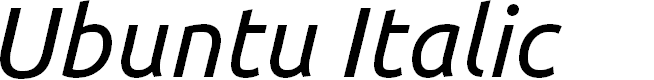 Preview image for Ubuntu Italic