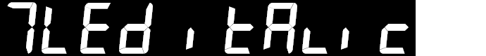 Preview image for 7LED italic