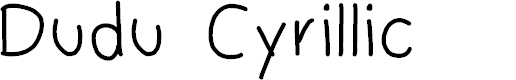 Preview image for Dudu Cyrillic