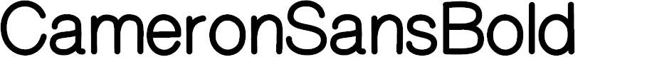 Preview image for CameronSansBold