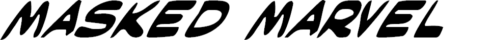 Preview image for Masked Marvel Italic