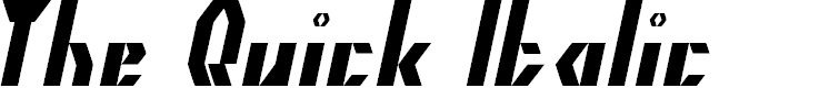 Preview image for The Quick Italic