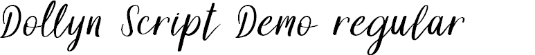 Preview image for Dollyn Script DEMO Regular