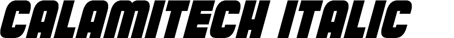 Preview image for Calamitech Italic