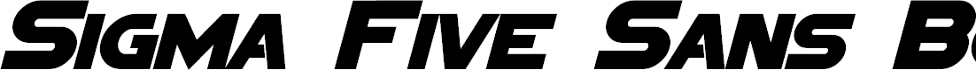 Preview image for Sigma Five Sans Bold Italic