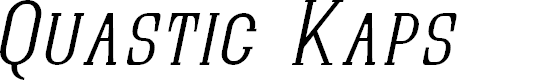 Preview image for Quastic Kaps Thin Italic