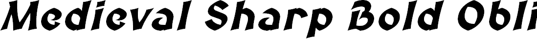 Preview image for Medieval Sharp Bold Oblique
