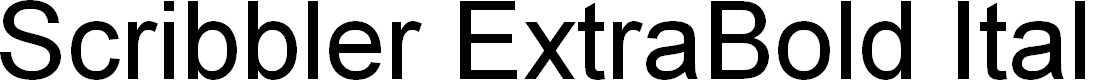 Preview image for Scribbler ExtraBold Italic