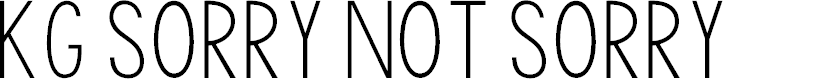 Preview image for KG Sorry Not Sorry
