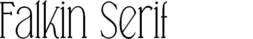 Preview image for Falkin Serif PERSONAL Font