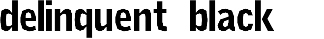 Preview image for Delinquent Black Font