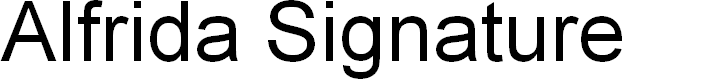 Preview image for Alfrida Signature