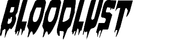 Preview image for Bloodlust Condensed Italic