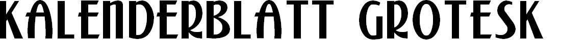 Preview image for Kalenderblatt Grotesk