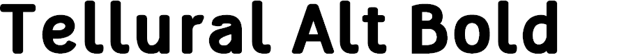 Preview image for Tellural Alt Bold