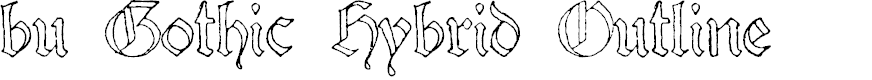 Preview image for bu Gothic Hybrid Outline