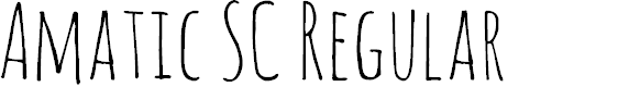 Preview image for Amatic SC Regular
