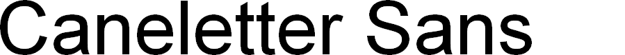 Preview image for CaneletterSansPersonalUse