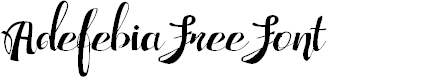 Preview image for Adefebia Free Font